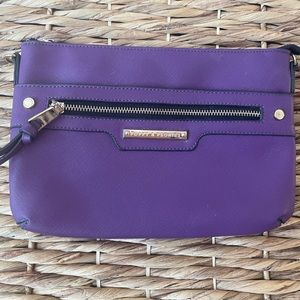 Poppy & Peonies Purple clutch or Cross Body